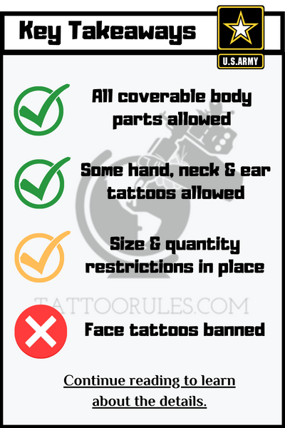 US Army Officer Tattoo Policy 2023 (Can Officers Have Tattoos?)